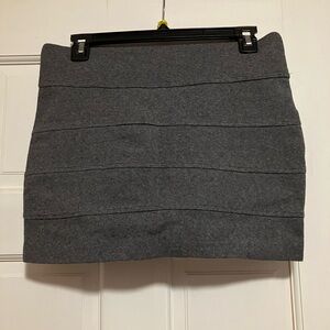 Aeropostale Gray Knit Mini Skirt